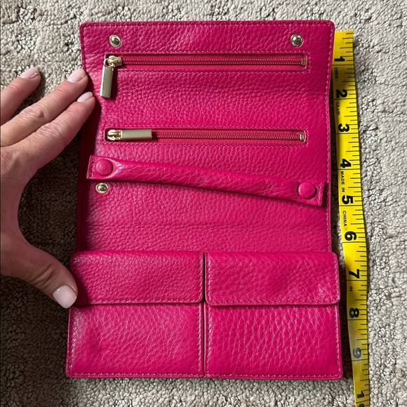 Tory Burch Fuchsia Leather jewelry  Holder - Picture 2 of 6